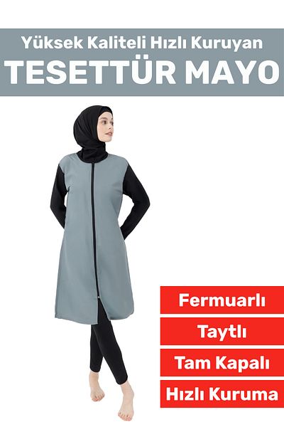 Wintoup Special Production High Quality Comfortable Zippered Full Covered Swimmer Sea Pool Hijab Swimsuit with Spandex