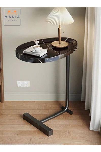 MARIA HOMES C- Shaped Sturdy Nordic Style Coffee Table Sofa Side Table End Table For Living Room