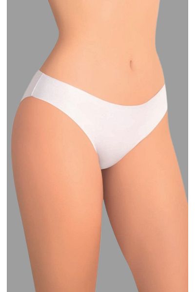 Cooqpoo Chiloți albi pentru femei, tăiați cu laser, mărimea S/M - L/XL