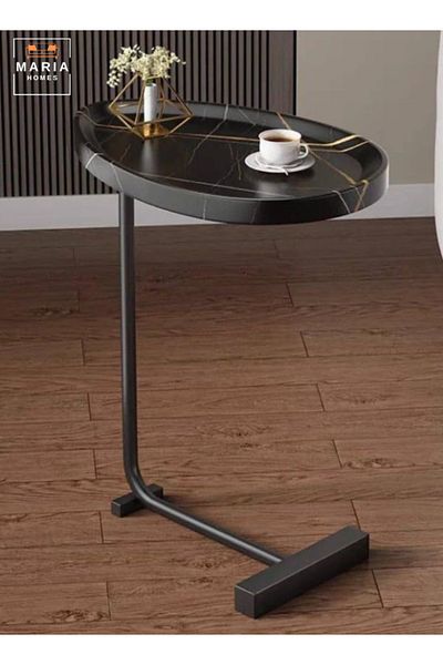 MARIA HOMES C- Shaped Sturdy Nordic Style Coffee Table Sofa Side Table End Table For Living Room