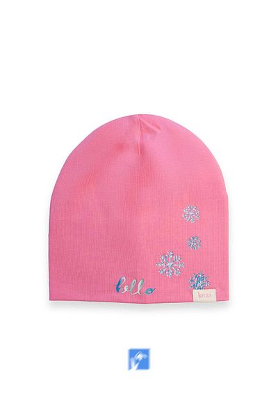 Kardelen Butik Denizli 100% Cotton Double Layer Girl's Combed Cotton Cap (4-8 Years)