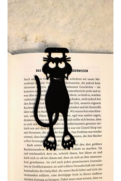 Rana İkra Art Βιβλιοθήκη για 2 βιβλία με σχέδιο γάτας