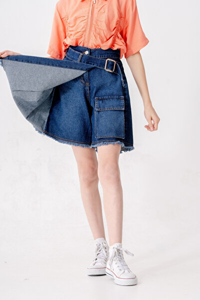 GİYİCEM TEKSTİL Дівчачі шорти з плісировкою 2873