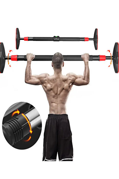 Tisul Yeni Nesil 72-95cm Koridor Kapı Barfiksi Barfix Aleti Çubuğu Çekme Barı...