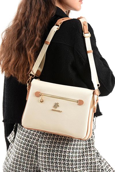 H&D COLLECTİON Geantă Messenger Model de umăr și crossbody cu 5 compartimente, foarte utilă 1012