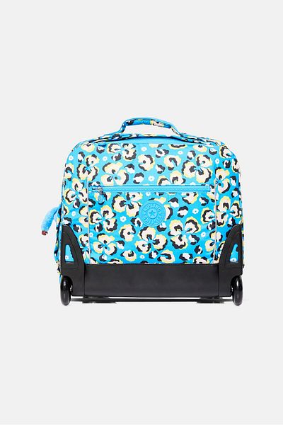 Kipling Women Allover Printed Travel Bag, 35 H x 40 L x 23 W cm, Blue Combo
