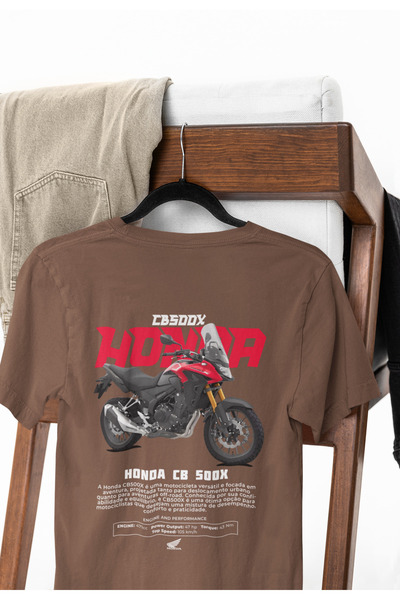 SVART WEAR HONDA CB 500X Мотоциклет Премиум печатна прекалено голяма унисекс тениска