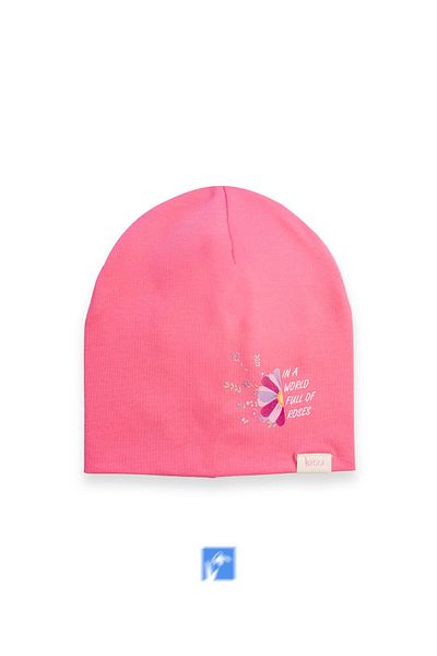 Kardelen Butik Denizli 100% Cotton Double Layer Girl's Combed Cotton Cap (4-8 Years)