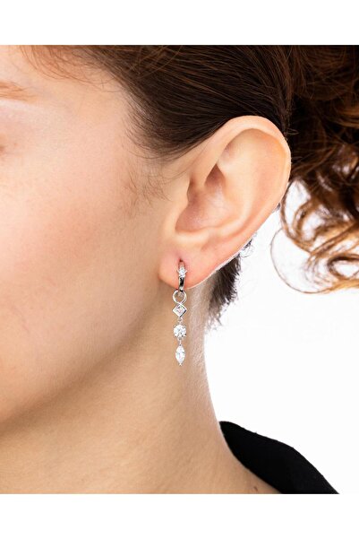 MEKS JEWELS Gümüş Sarkıt Küpe