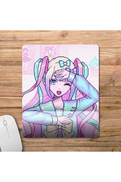 Pixxa Needy Girl Overdose Streamer Anime Wrist Rest Mousepad Model 3 - Rectangle