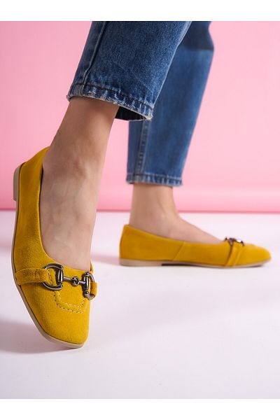 Shoescloud Balerini de damă din piele naturală