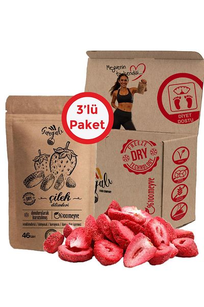 3 Pack Fruit Dried Freeze Dried Strawberry from Manufacturer - Freeze Dried Fruit Chips