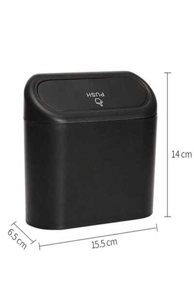 Manosta Auto Trash Can Portable Car Interior Portable with Lid Organizer Trash Can Portable Bucket with Push Lid