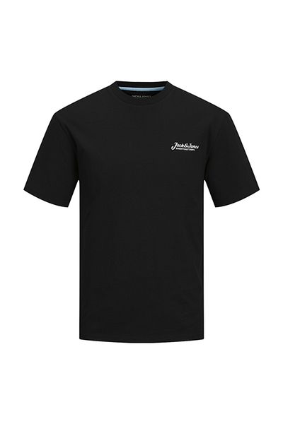 Jack & Jones Tricou cu guler rotund și imprimeu de slogan