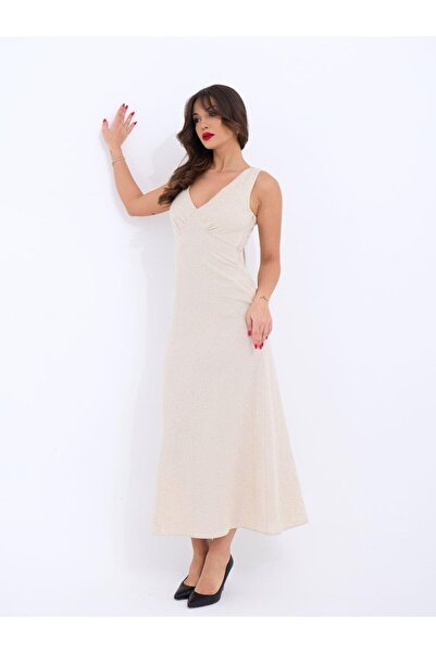 Nova Bazaar 7124 Dress-Beige