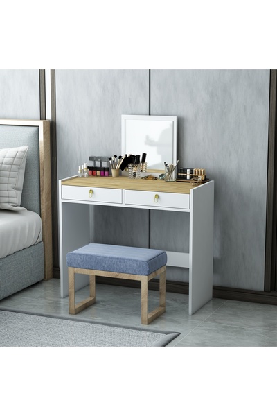Home Mobiga Tuana Aynalı Çekmeceli Makyaj Masası