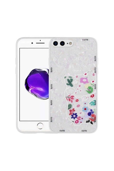 morfide Apple iPhone 8 Plus Compatible Case Patterned Hard Silicone Zore Mumi...