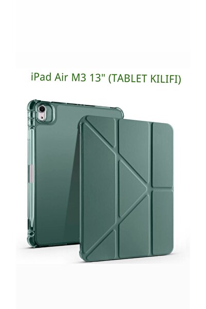 EHZ TEKNOLOJİ iPad Air 13'İNÇ M3 2025 Uyumlu Kalem Bölmeli Uyku Modlu Standlı...