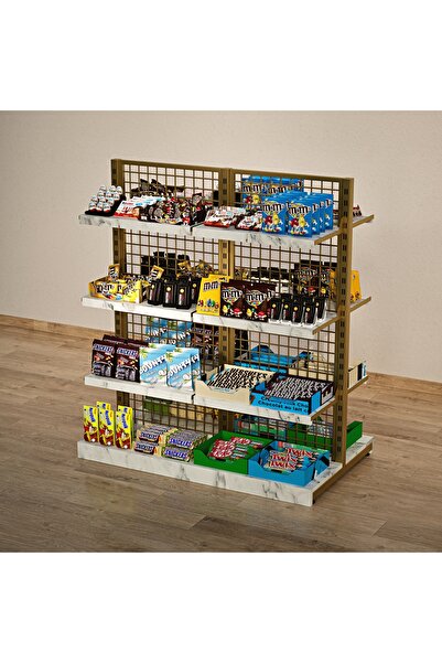 RAF MARKETİ RAFLI LÜX ORTA REYON, TELLİ RAFLI ORTA REYON 125*140