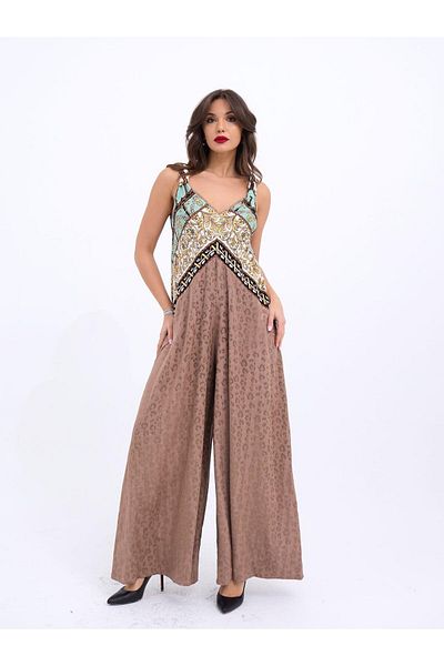 gelirr 7031 Jumpsuit-Brown
