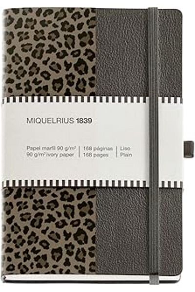 Mu Art Ahşap Miquelrius Notebook Mr Leopard Pattern 11.2 * 17.4 cm