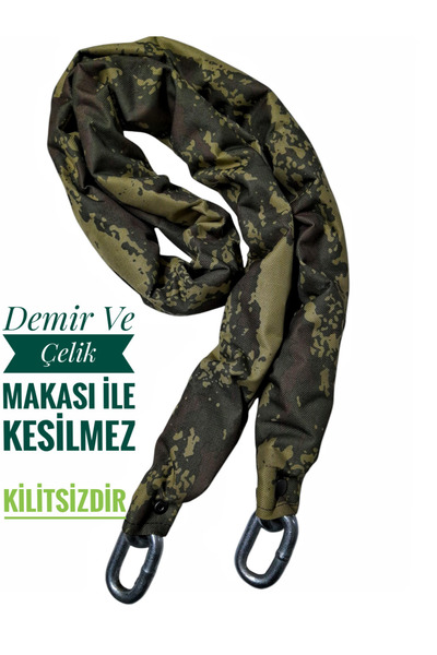Vi Caro Strong Grade 16 mm 3 metre  Kesilmez motorsiklet Zincir Kilit Motor K...