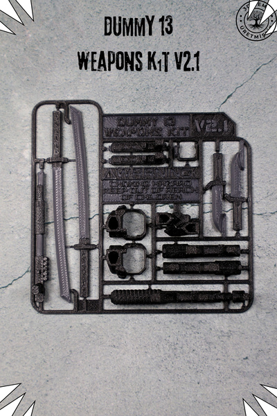 3DSEMT 3d Dummy Figür Silah Seti V2.1 | Dummy Figür Aksesuarı | Dayanıklı Ve ...