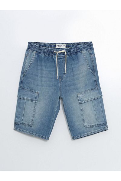 LC Waikiki Pantaloni scurți de jeans pentru bărbați LCW Standard Mold