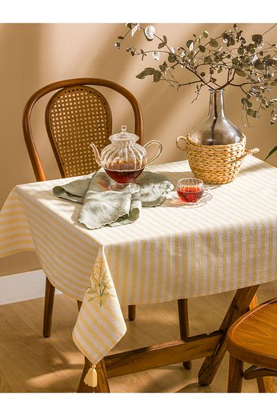 LC Waikiki New Season Embroidered Table Cloth 90X90 cm - S5Ir86Z8