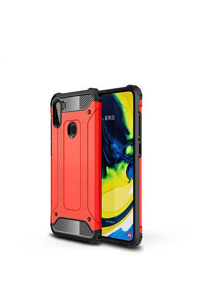 HTstore حافظة M11 متوافقة مع Galaxy Zore Crash من السيليكون - أحمر