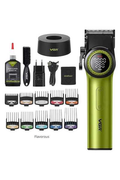 SMP vgr 001 saç kesim makinası  9000 RPM LED ekran berber salan Profesyonel