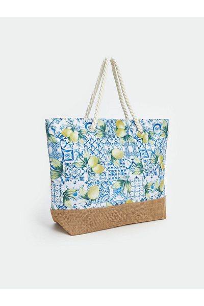 LC Waikiki Lcw Accessories Mixed Printed Women's Beach Bag