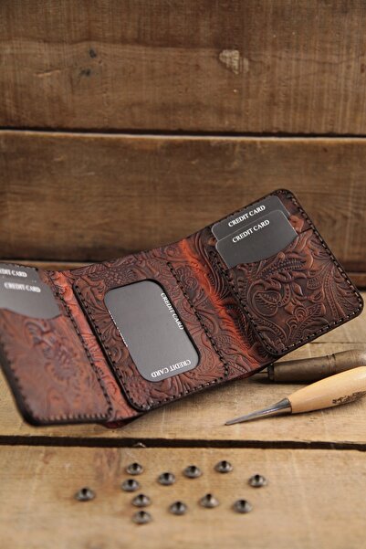 New Coast Leather 1900's Hakiki Deri El Yapımı Erkek Cüzdanı