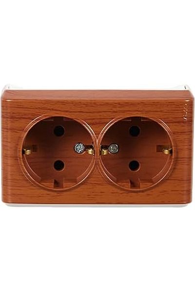 Qedii Slm Vera Mahogany Double Grounded Socket New Design 1099594