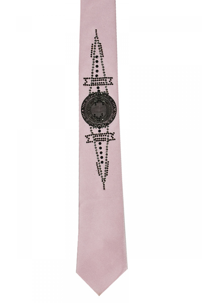 Rizz up Pink Men's Tie Without Handkerchief 2107517