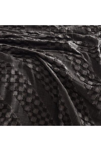 Şaheser Jacquard Bedspread - Double, Enza Anthracite