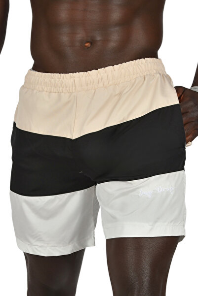 Rizz up Ανδρικό μπεζ σορτς με διχτυωτή επένδυση Quick Dry 2403002