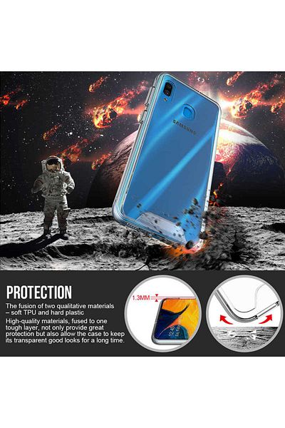HTstore حافظة Zore Gard متوافقة مع هاتف Galaxy A30 من السيليكون