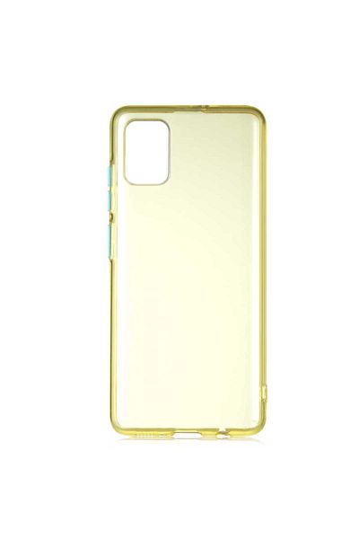HTstore غطاء حماية Zore Bistro متوافق مع هاتف Galaxy A51 - أصفر