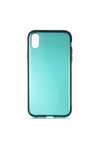 HTstore غطاء Zore Bistro متوافق مع iPhone XR 6.1 - أخضر داكن