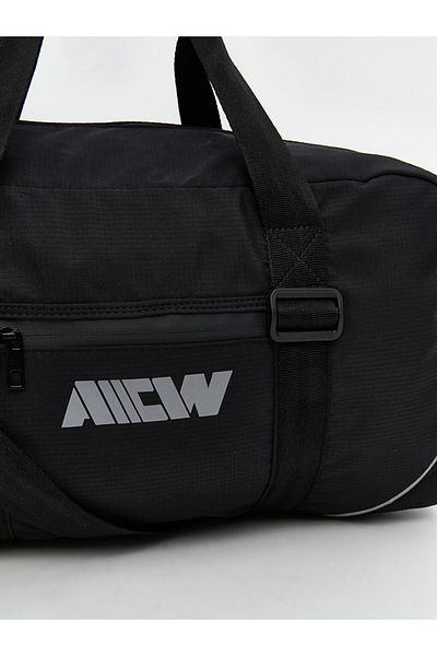 LC Waikiki Men's Black Printed Sports Bag