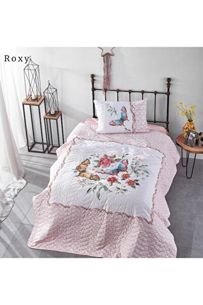 Genel Markalar Clup Cotton Tek Kişilik Yatak Örtüsü Baskılı Roxy