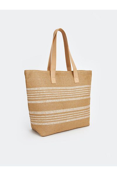 LC Waikiki Geantă de plajă pentru femei New Season Wicker - S5CR07Z8