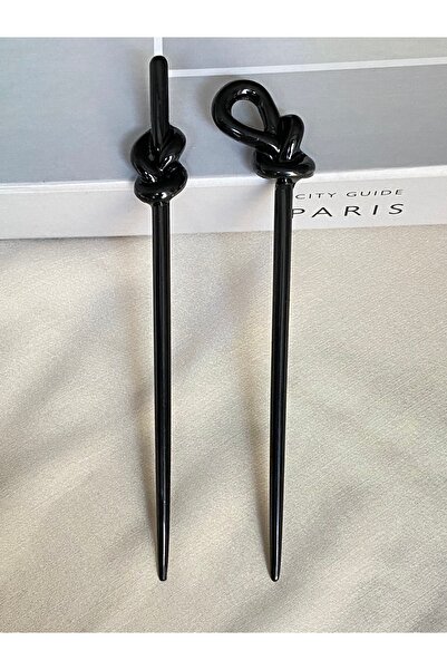 Twinssis Accessories Pachet de 2 bețișoare de păr în stil coreean strălucitor