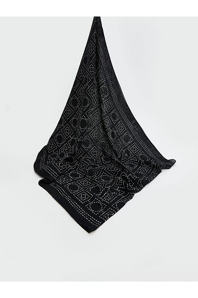 LC Waikiki Black Patterned Women's Shawl