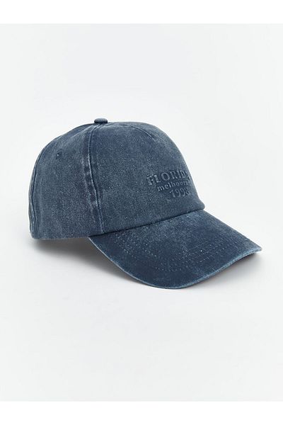 LC Waikiki ACCESORII LCW Şapcă de damă cu broderie cu text albastru