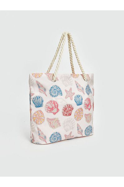 LC Waikiki Lcw Accessories Mixed Printed Women's Beach Bag