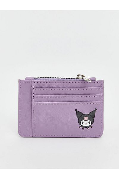 LC Waikiki New Season Kuromi Printed Leather Look Girl's Wallet - S5Nu76Z4
