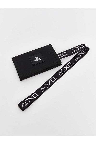 LC Waikiki Black Playstation Printed Boy's Wallet