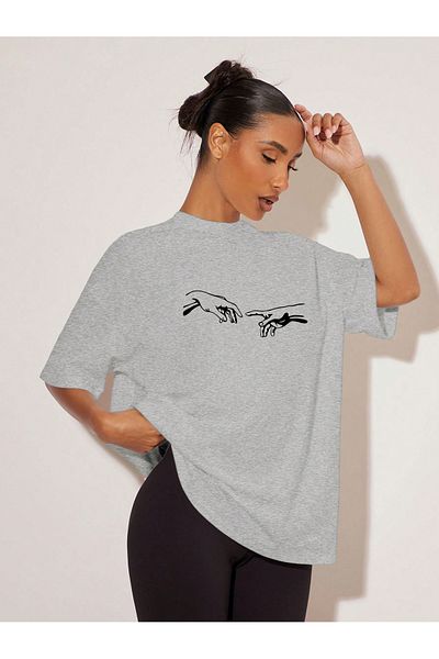 uyguntarz Unisex μπλουζάκι με στάμπα Michelangelo